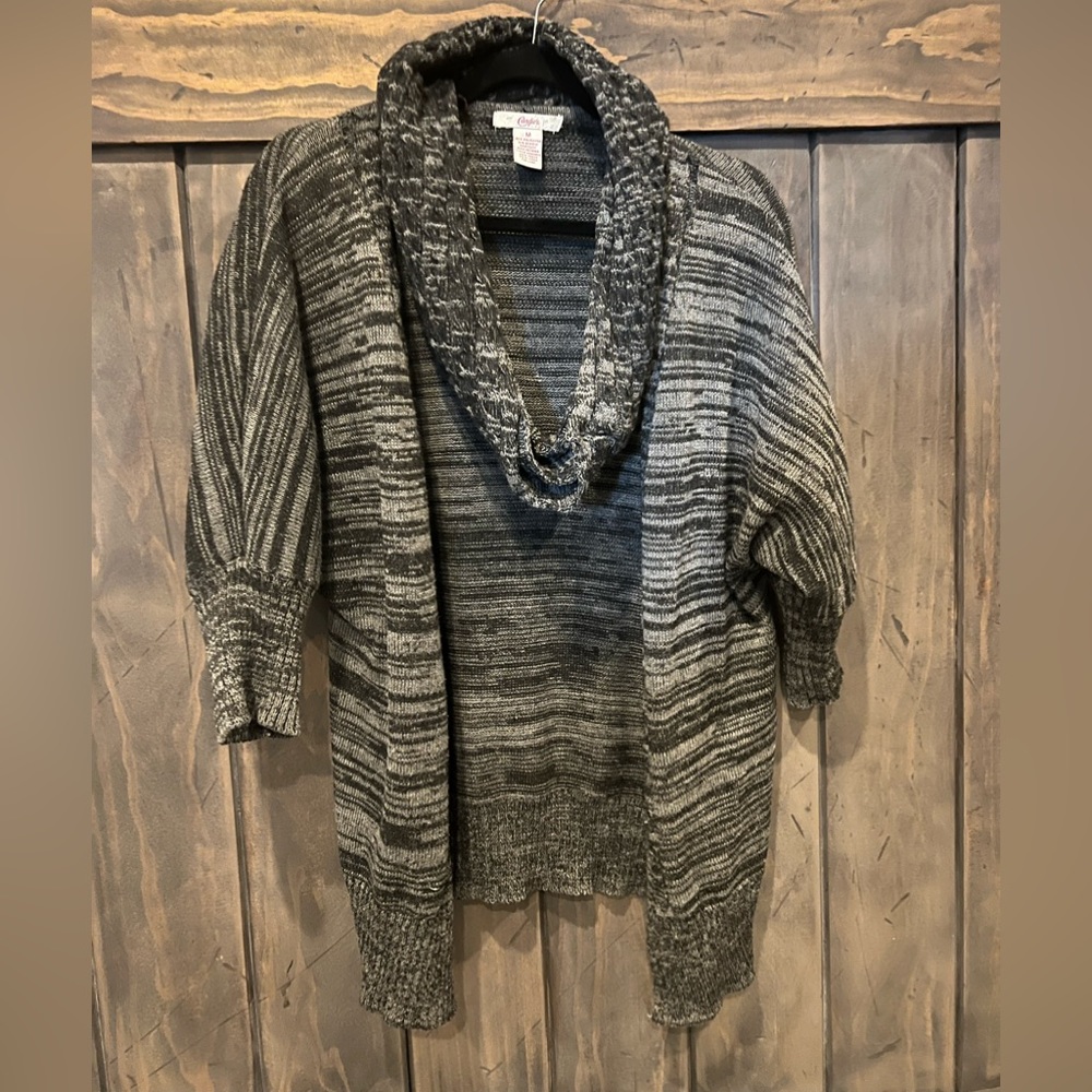 Candies cardigan sweater with infinity scarf